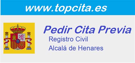 cita previa registro civil alcalá de henares